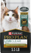 Liveclear Cat Food Weight Management and Cat Allergen Reducer Chicken and Rice Formula - 5.5 Lb. Bag