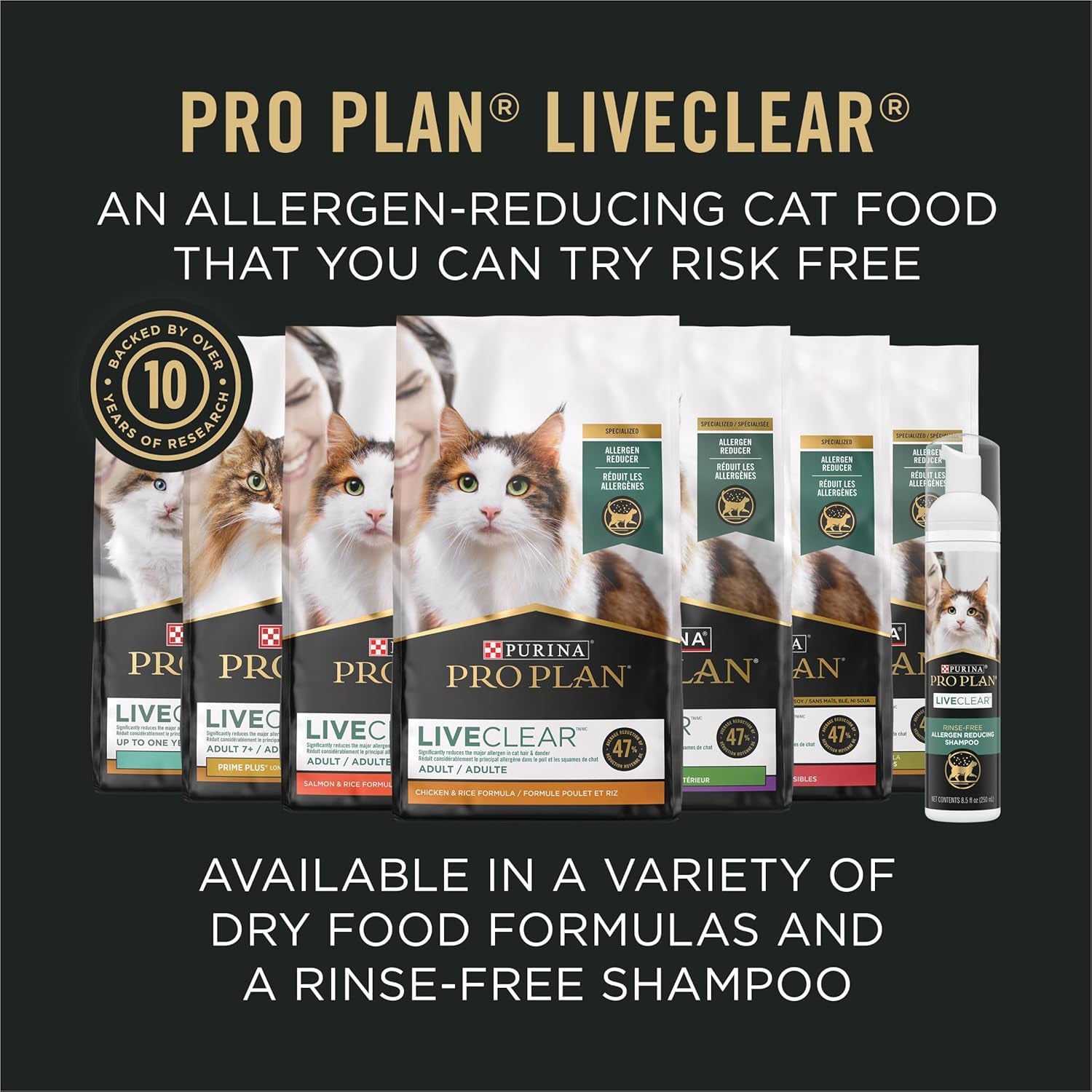 Liveclear Cat Food Weight Management and Cat Allergen Reducer Chicken and Rice Formula - 5.5 Lb. Bag